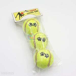 3 pieces yellow pet training balls