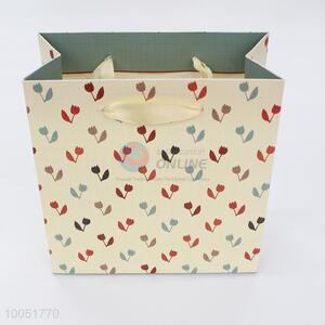 14.5*15.5*6.8CM cheap floral paper gift bag