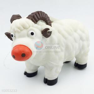 9cun soft rubber material cartoon sheep model animal toys for wholesale