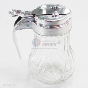 Best Selling11*7CM Glass Condiment Bottle with Stainless Steel Lid&Handle