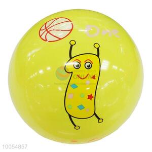 New Design 9 Inch Yellow PVC Inflatable Beach Ball with Vivid Number One