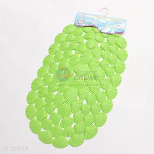 High quality shell-shaped light green bath mat