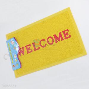 Hot sale rectangular yellow drawing door mat