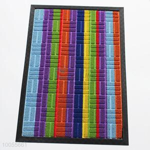 High quality rectangular colorful velvet door mat