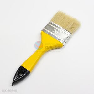 2.5 inch bristle painting brush with yellow wooden handle