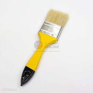 2 inch bristle painting brush with yellow wooden handle