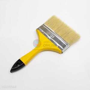 5 inch bristle painting brush with yellow wooden handle