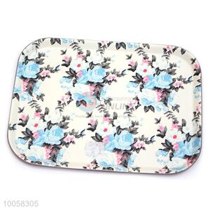 35*25cm Wholesale PP Printed Flower Rectangular Trays