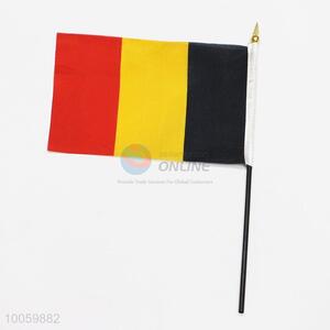 14*21cm Belgium Hand Waving Flag With Plastic Pole