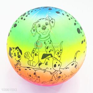 Cute dogs printed beach toy ball for kids