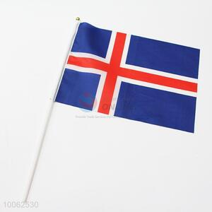 Dacron Flag of Iceland National Flags Printing Hand Signal Flag