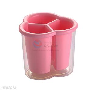 Hot sale double wall 3-grid chopsticks barrel/spoon holder