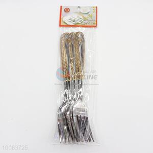 Wholesale silver 6 pieces forks