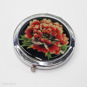Custom flower pattern compact mirror/pocket mirror