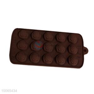Rose Shaped Round Silicone Chocolate Mold
