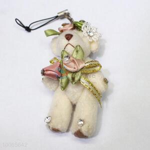 6cm plush princess bear keychain/bag hanger