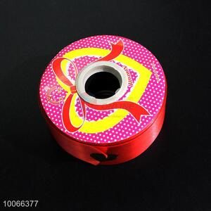 Plastic wide red plastic ribbon rolls for gift packing