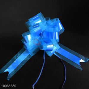 7cm blue pull flower/ribbon pull bow for gift packing