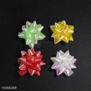 Hot sale rainbow ribbon star flower for gift package