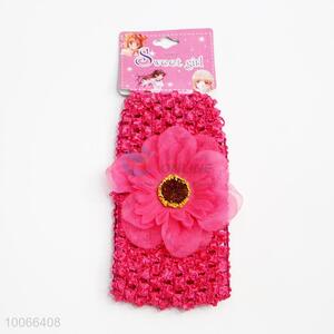 Rose Red Hair Ring/Hair Band with Decorative Flower
