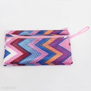 Hot Sale 21.5*12cm Double-layers Pen Bag for Students