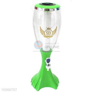 New arrival green wine pour beer <em>dispenser</em> with light