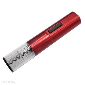 Multi-function red electric wine bottle opener with AA battery