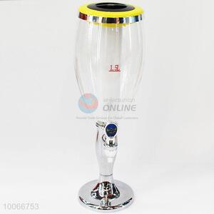 High quality glass beer dispenser wine pour with light