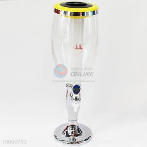 High quality glass beer <em>dispenser</em> wine pour with light