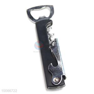 Professional multi-function plastic stainless steel bottle opener with plastic handle