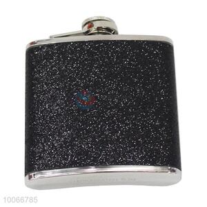 High quality leather covered stainless steel portable wine pot hip flask