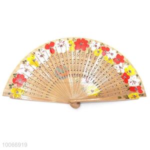Best selling folding printed hand fan double-faced fan