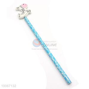 Wholesale donkey shape engraved wooden pencil