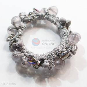 High quality shiny bead <em>hair</em> rings for women