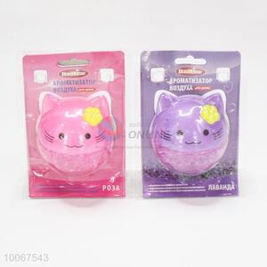 Pink/purple cute cat decorative car air freshener perfume