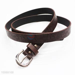 New arrivals PU belt for women with embossed pattern