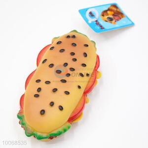 China Factory Hamburger Shaped Pet Toy for <em>Dog</em>