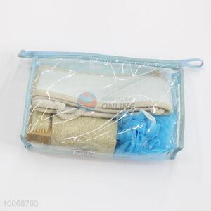 4pcs/set body care bath set with plastic bag