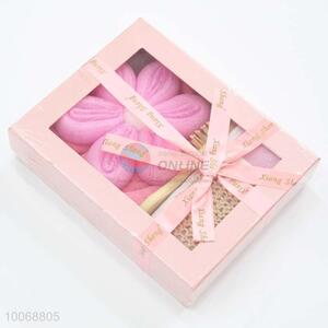 4pcs/set pink bath shower set