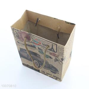 Good quality car pattern paper gift bag/shopping bag