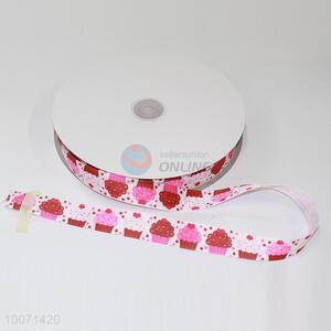 Pink cake polyester grosgrain ribbon/hair accessories