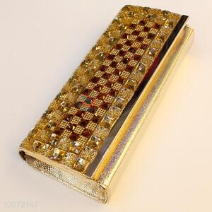 Top sale silver crystal evening party bag lady clutch