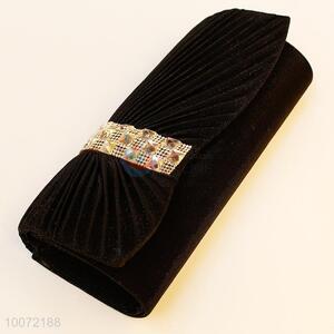 <em>Customized</em> black evening bag lady clutch bag