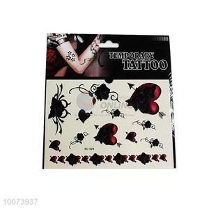 Heart and Rose Temporary Tattoo Stickers