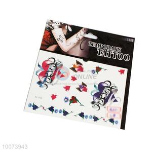 Colorful Heart Temporary Tattoo Stickers