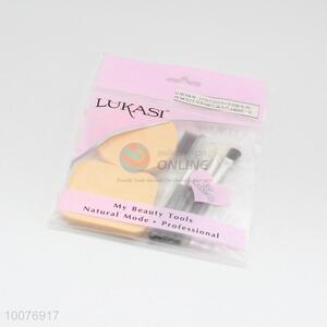 Top sale cosmetic tool set/powder puff+blusher brush