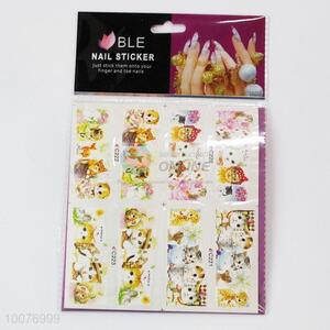 Lovely cat diy nail sticker for girls