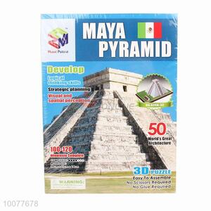 Hot sale maya pyramid 3d <em>puzzle</em> diy toys