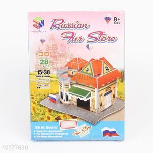 28PCS DIY Russian Store 3D <em>Puzzle</em> Model