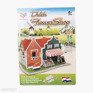 25pcs dutch flower shop building 3d <em>puzzle</em>